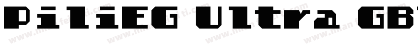 PiliEG Ultra GBTrueType字体转换